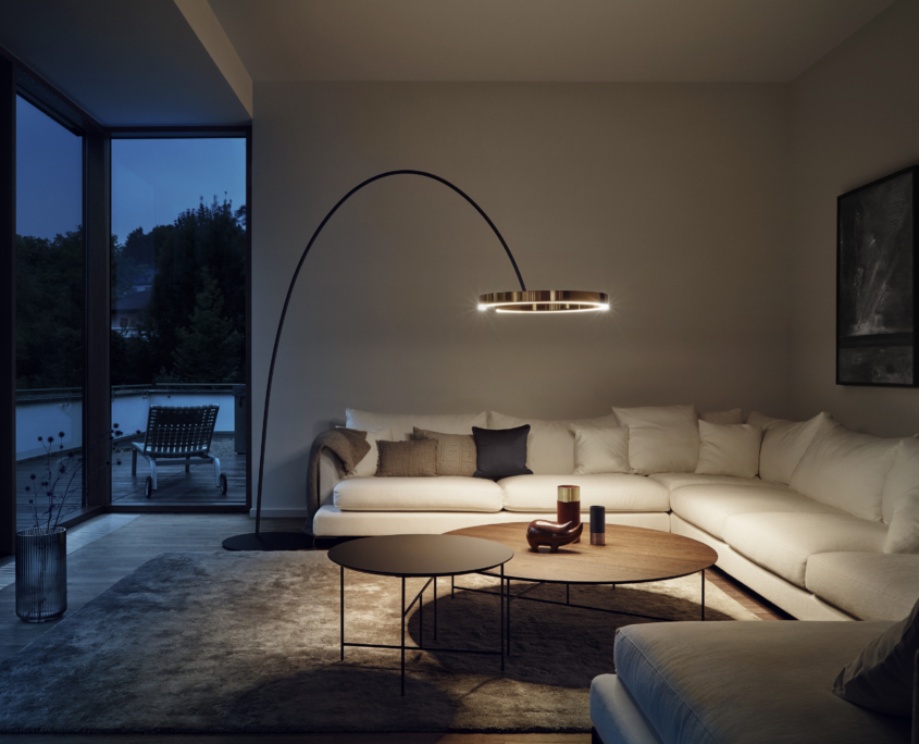 Mito largo LED Bogenleuchte