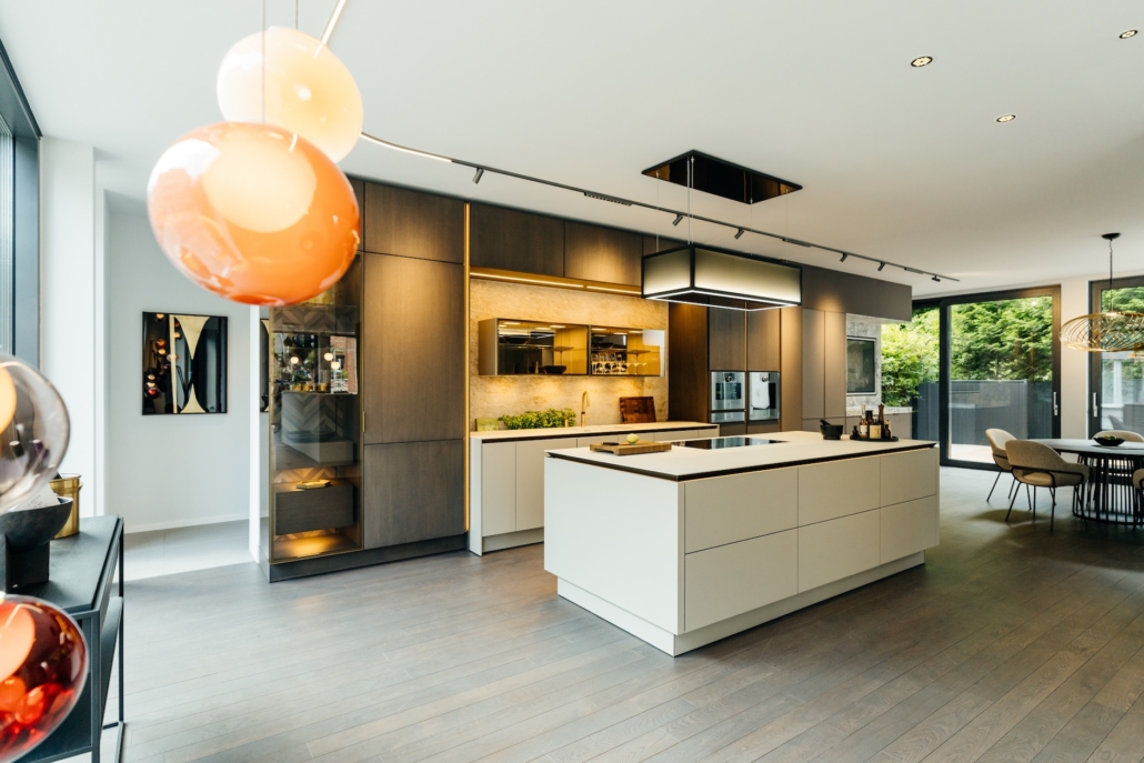 SieMatic Studiofoto Münster Vorhänge Joy of Life Ella von Creation Baumann - raumideen ist Ihr Kreativ-Profi in der Raumausstattung und der Innenarchitektur in Dortmund und Iserlohn.